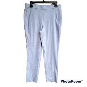 Anne Klein Zen Blue Slim Ankle Pull On Pants Size 6